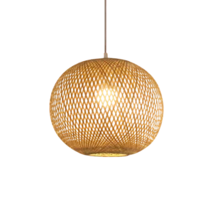 Rounded Bamboo Lamp