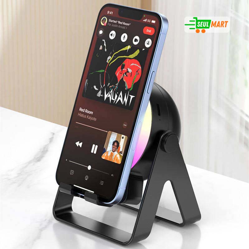 ZF18 RGB Magnetic Mini Wireless Speaker & Phone Holder