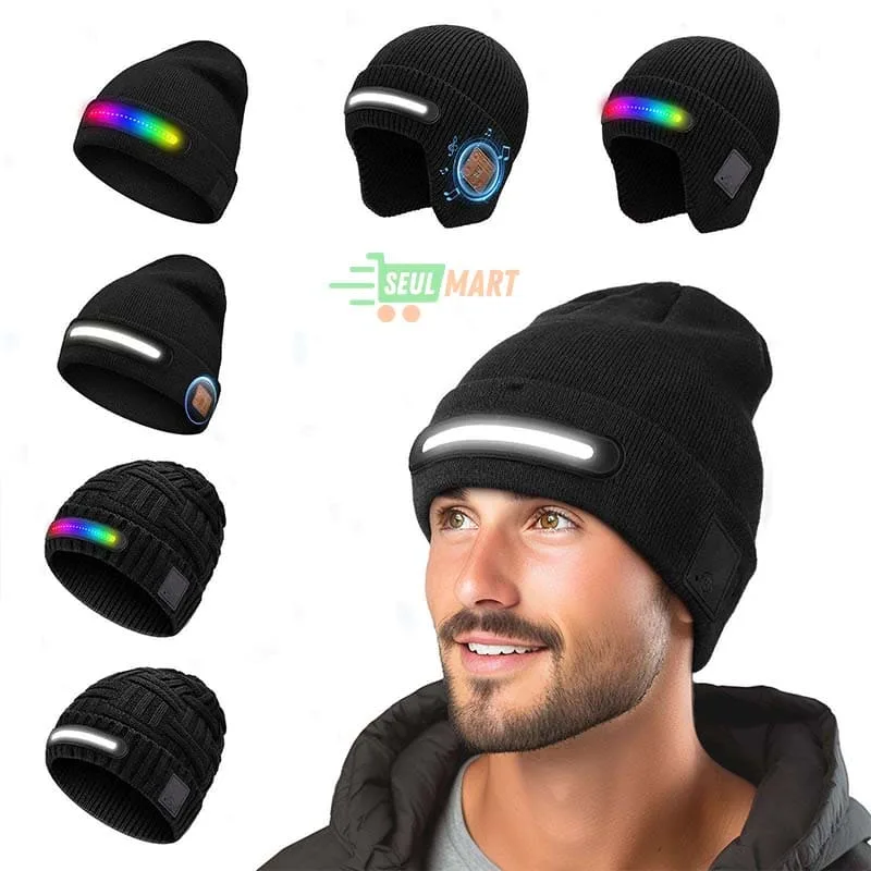 Wireless LED Cap Headphones V5.3