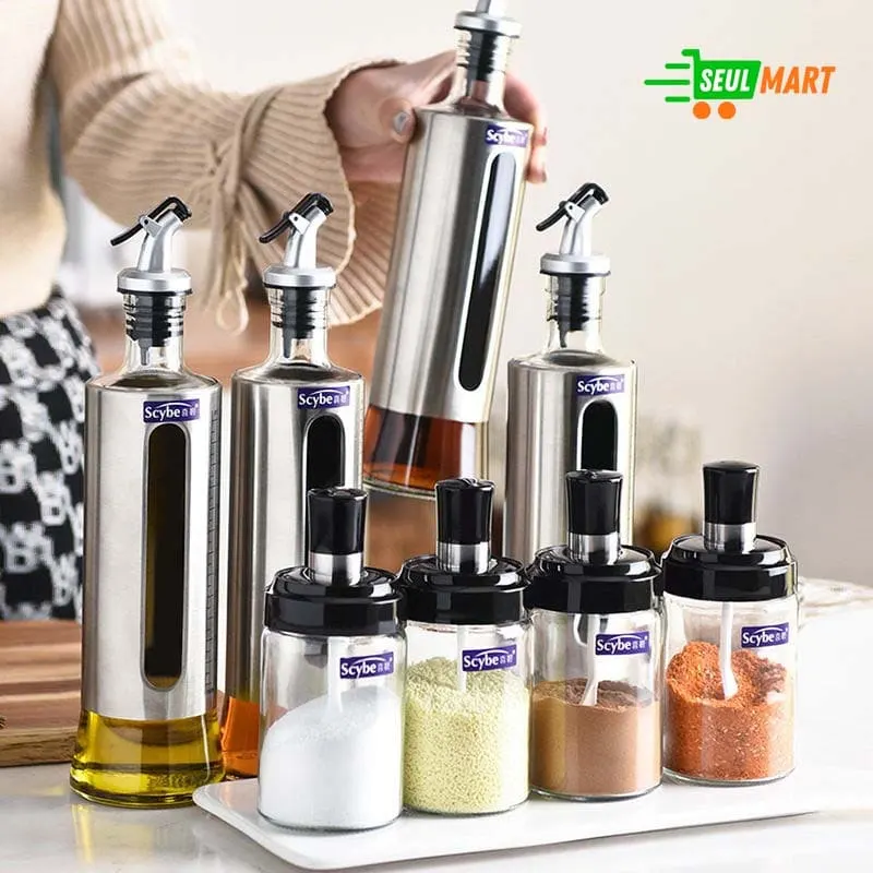 Stainless Steel Lid Oil Dispenser