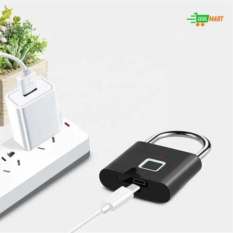 Keyless USB Fingerprint Smart Padlock