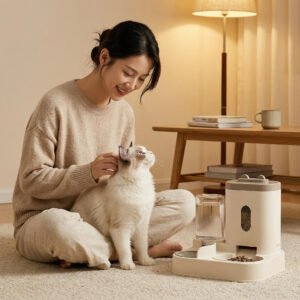 Jiji 2-in-1 Automatic Pet Feeder & Water Dispenser