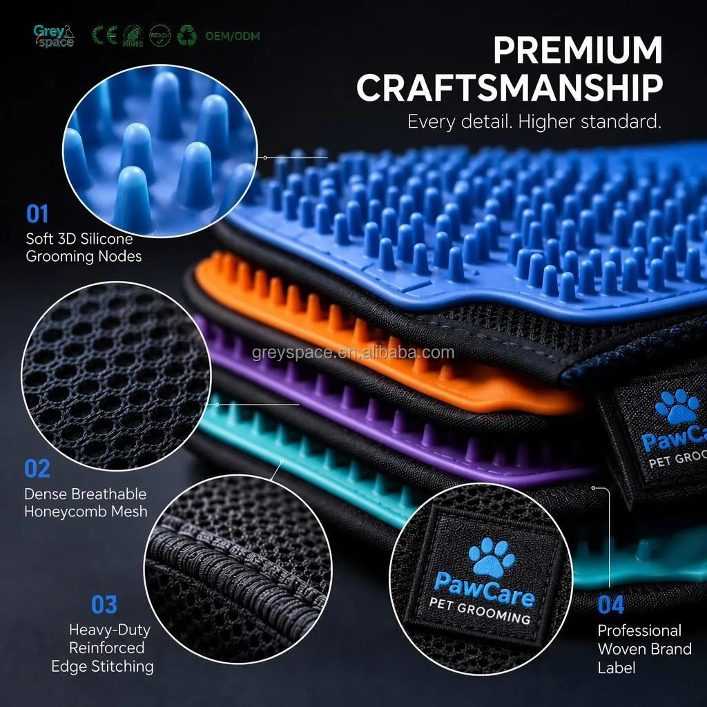 Furivo™ 2-in-1 Pet Grooming Glove - Image 4